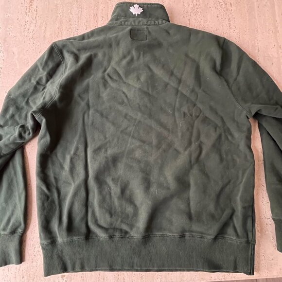 Dark Green Roots Quarterzip - Picture 3 of 3